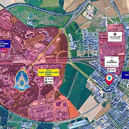 שסי Disneyland-Paris 7 Pers, Netflix, Wifi, 2 Parking מראה חיצוני תמונה