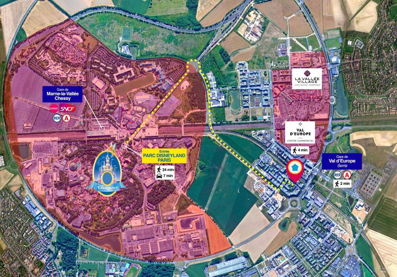 שסי Disneyland-Paris 7 Pers, Netflix, Wifi, 2 Parking מראה חיצוני תמונה